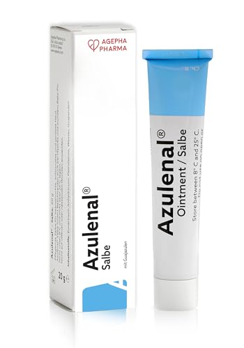 Azulenal Salbe mit Guajazulen – entzündungshemmende Creme bei Hautirritationen, Juckreiz - auch bei Hämorrhoiden, Analfissuren – lindert Rötungen, Brennen, Schmerzen und Spannungsgefühle (20 g)