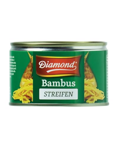 DIAMOND Bambusstreifen, eingelegtes Asia Gemüse im Glas, geeignet für Wok-Gerichte, low carb - 1 x 227 g