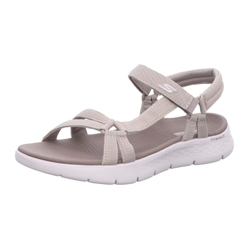 Skechers Go Walk Flex Sublime Damen-Sandalen, Taupe, 38 EU