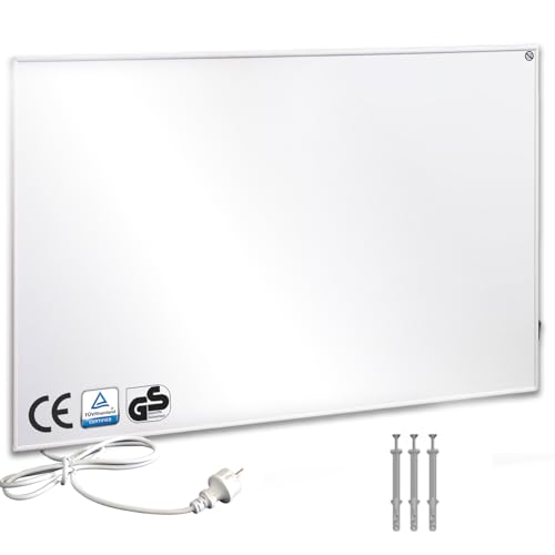 Warmfay Infrarotheizung 500W, Energiesparende Infrarot Wandheizung für 5-10 m², Elektroheizung mit Überhitzungsschutz TÜV SÜD, 703x603mm