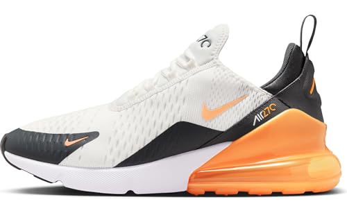 Nike Air Max 270 Herren Schuh, Summit White/Laser Orange-Anthracite, 42 EU