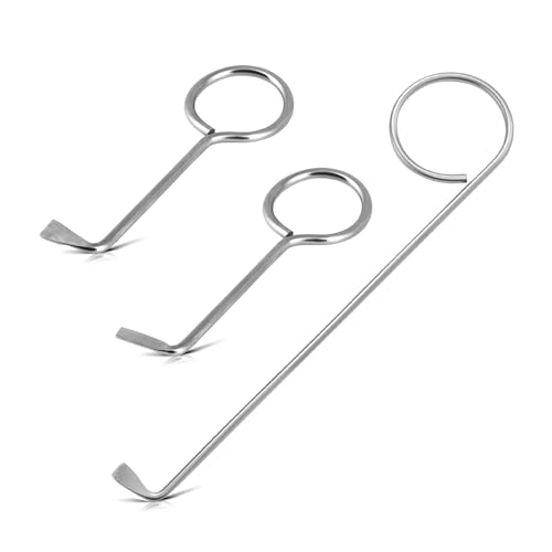 3 Stück Buntbartschlüssel Universal Dietrich Set Profi, Edelstahl Dietrich Schlüssel Bartschlüssel Lock Picking Tool Set Universalschlüssel für Zimmertüren Bunt Bart Schloss Öffner