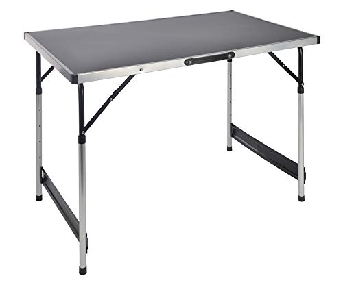 Spetebo Alu Campingtisch - 100 x 60 cm - höhenverstellbar leicht