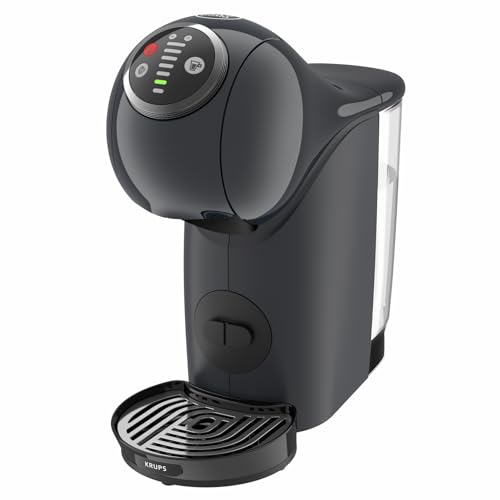 NESCAFÉ Dolce Gusto Genio S Plus von Krups, kompakte Kapselkaffeemaschine, 0,8 Liter Kapazitat, 1500 Watt, automatische Entkalkungswarnung , kosmisch-grau, KP340B