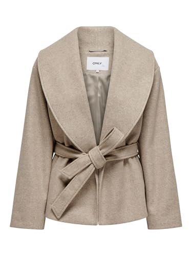 ONLY Damen ONLAUGUSTA Life Short Coat OTW Jacke, Fungi/Detail:Melange, M
