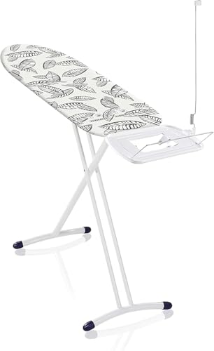 Leifheit Bügelbrett Air Board Express L Solid ideal für eine Dampfstation, Bügeltisch mit Baumwollbezug, Dampfbügelbrett mit ultraleichter Bügelfläche