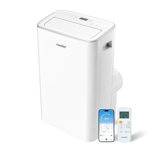 COMFEE Mobile Klimaanlage 4-in-1, Kapazität 12000 BTU/h, Kühlung, Belüftung, Heizung, Entfeuchtung