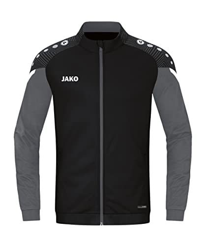 JAKO Herren Polyesterjacke Performance, Schwarz/Anthra Light, L