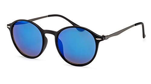 FILTRAL Retro Unisex Sonnenbrille/Runde verspiegelte Sonnenbrille für Damen & Herren/ 100% UV-Schutz/F3098626