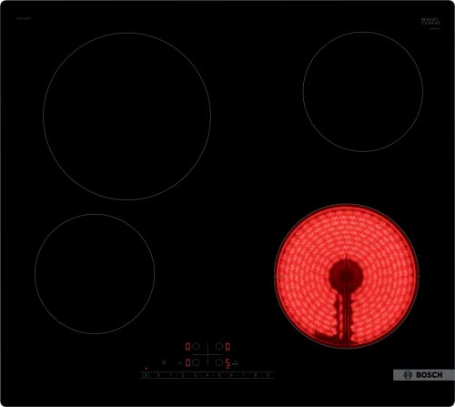 Bosch PKE611FN8E Serie 6 Elektroherd, 4 Kochfelder, 60 cm, 6900 W, Schwarz