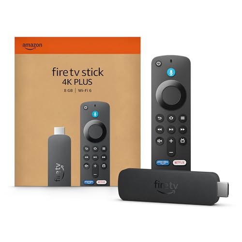 Amazon Fire TV Stick 4K Plus, mit Unterstützung für Wi-Fi 6 sowie Streaming in Dolby Vision/Atmos und HDR10+