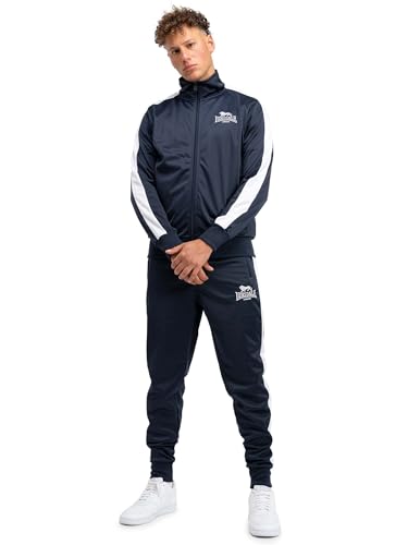 Lonsdale Mens PEMBER Training Suit, Dark Navy, Small