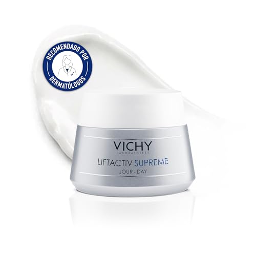 VICHY Hyaluron Anti-Falten & Straffheit Creme, Mildert sichtbare Anzeichen der Hautalterung: Adenosin und Rhamnose aktivieren die hauteigene Kollagenproduktion, Liftactiv, 50 ml