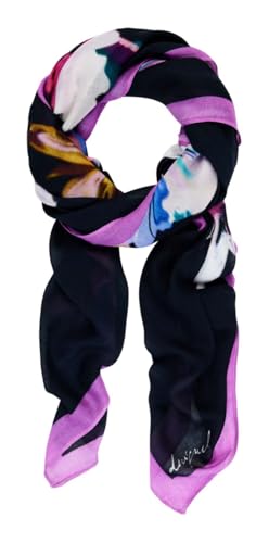 Desigual Tuch Floral Garden Rectangle Foulard Black mehrfarbig