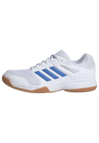 adidas Herren Speedcourt Mens Indoor Shoes, FTWR White/ray Blue/Lucid Aquamarine, 44 2/3 EU