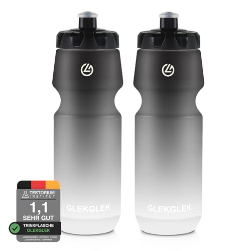 GLEKGLEK Fahrrad Trinkflasche 750ml, BPA Frei, Auslaufsicher