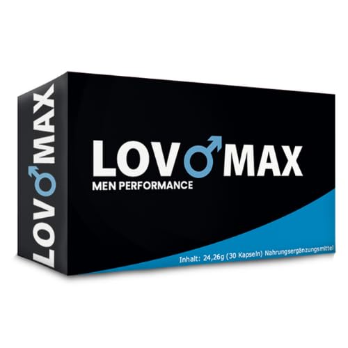 Lovomax Mann - 30 blaue Kapseln - hochdosiert - Pillen - Sex - Lust - starkes Empfinden - Männerpillen aus Deutschland