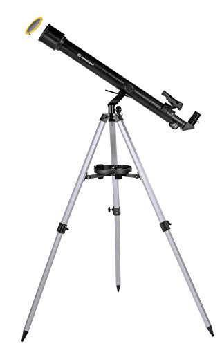 Bresser Refraktor Einsteiger Teleskop Stellar 60/800 mit Smartphone Kamera Adapter und hochwertigem Objektiv-Sonnenfilter, inklusive Stativ und umfangreichem Zubehör