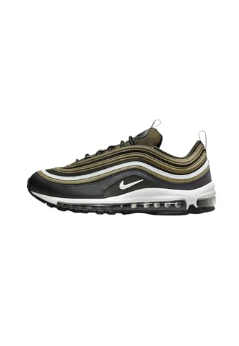 Nike Air Max 97 Herrenschuhe, Größe 47, Farbe: Mittel-Oliv/Hellsilber-Grün, Medium Olive/Light Silver-Green, 46 EU