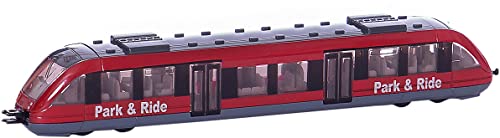 Siku 1646, Nahverkehrszug, Metall/Kunststoff, 1:120, Rot, Kompatibel Spielzeugen