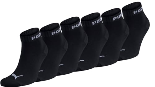 PUMA Unisex Sportsocken Quarter 6er Pack – Statement Edition Größe 47-49, Black