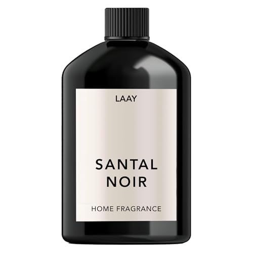 LAAY Raumduft Nachfüller 500ml – Santal Noir – Sandelholz Diffuser Refill – Raumduft zum Nachfüllen für Duftstäbchen – Made in Germany