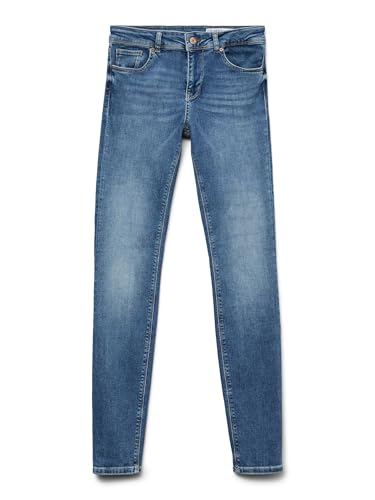 VERO MODA Damen Lux Jeans, Medium Blue Denim, L/32L