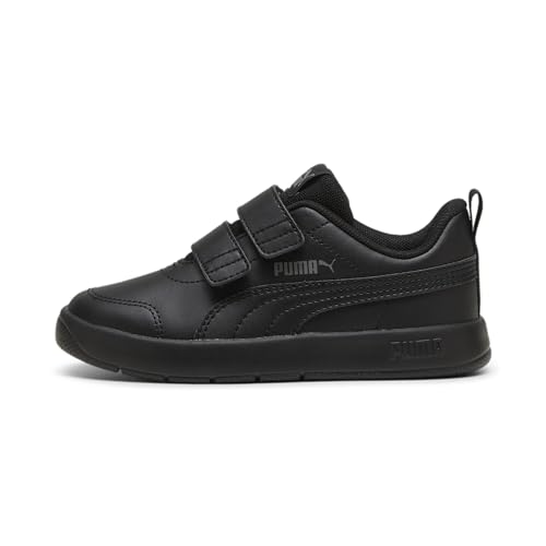 Puma Unisex Kinder Courtflex V3 V Ps Sneaker, Puma Black Puma Black Cast Iron, 29 EU
