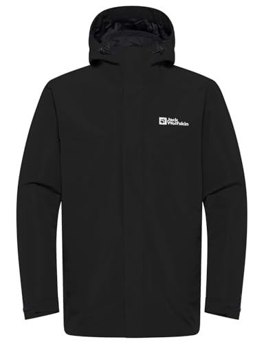 Jack Wolfskin Herren Altenberg 3in1 Jkt M, Schwarz, XL EU
