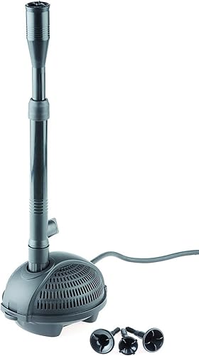 Pontec 56465 PondoVario 750 - Wasserspielpumpe für den Einsatz in Gartenteich und Zierbrunnen / Teichpumpe / erzeugt vier unterschiedliche Fontänen