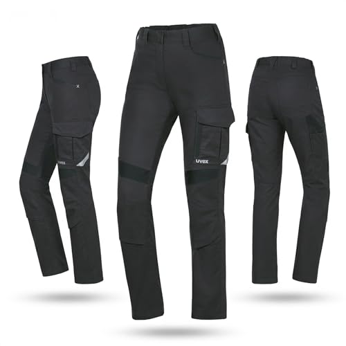 Uvex Damen-Arbeitshose suXXeed – Stretch Bundhose mit Kniepolstertaschen – Größe 42