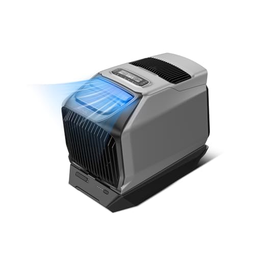 ECOFLOW WAVE 3 Tragbare Klimaanlage mit 1024Wh Zusatzakku, 8 Std. Akkulaufzeit, 1800 W/6100 BTU Kühlen, 2000 W/6800 BTU Heizen, App-Steuerung, Mobile Klimaanlage für Wohnmobile SUVs Camping