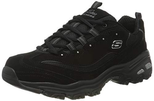 Skechers Damen D'lites Biggest Fan Sneaker, Schwarz, 41 EU