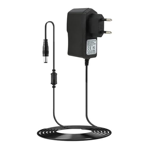 9V Netzteil Adapter 1A, Universelles Netzteil 9V DC für Effektpedale, Gitarrenpedal, Stompbox, Looper, Keyboard, Casio Piano, Roland, Zoom, Kompatibel Mit Elektronischen Musikinstrumenten, DC 5,5x2,1m