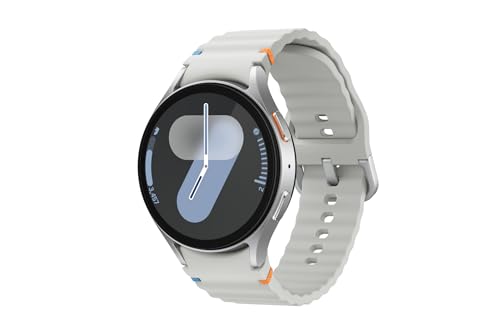 Samsung Galaxy Watch7 3,81 cm [1,5] AMOLED 44 mm Digital 480 x 480 Pixel Touchscreen Silber Wi-Fi GPS [Satelliten] (Galaxy Watch 7 44 mm BT Silber)