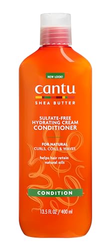 CANTU Sheabutter für natürliches Haar sulfatfreie Feuchtigkeitscreme Kur, 400 ml