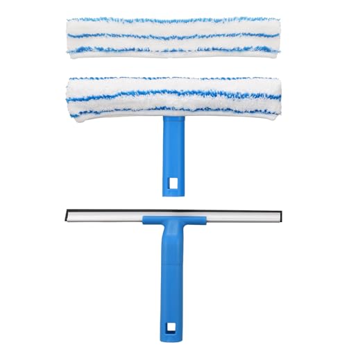 Mitclear Fensterreiniger Set 30cm, Silikon-Abzieher + Mikrofaser-Einwascher