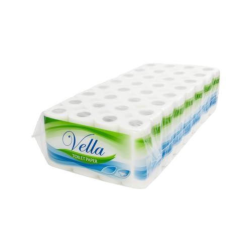 Vella Toilettenpapier 64 Rollen 3-lagig 150 Blatt weich parfümfrei XXL
