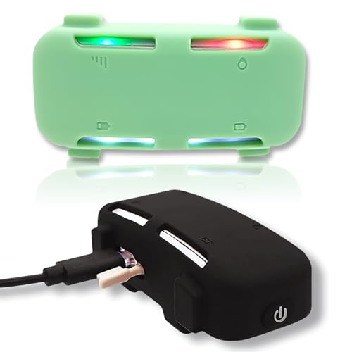 Silikon-Halter, kompatibel mit Tractive GPS-Hunde-Tracker (2025) für Haustierhalsband, strapazierfähige Gummi-Abdeckung, sichere Hülle, kompatibel mit Traktive-Hundeanhängern für Halskette, Schwarz