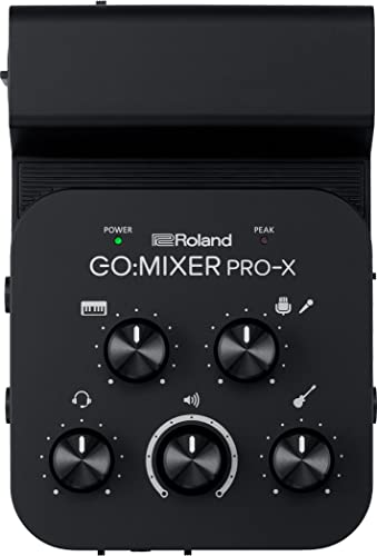 Roland GO:MIXER PRO-X Audio Mixer for Smartphones | Connect and Mix up to 7 Audio Sources | Add Studio Quality Audio to your Social Content and Livestreams | Compatible with iOS and Android devices