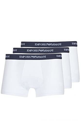 Emporio Armani Underwear Herren Retroshorts 111357CC717, 3er Pack, Gr. Large, Weiß (Bianco 00110)