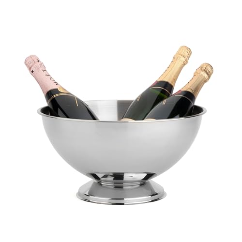 Leopold Vienna Champagnerschale Classic II Edelstahl Ø35x19cm, 304, Silber, 1 Stück (1er Pack), Klassisches