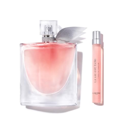 Lancôme La Vie est Belle Eau de Parfum 100ml & La Vie est Belle Eau de Parfum Mini 10ml, Duft-Set, floraler Damenduft inkl. praktischer Reisegröße