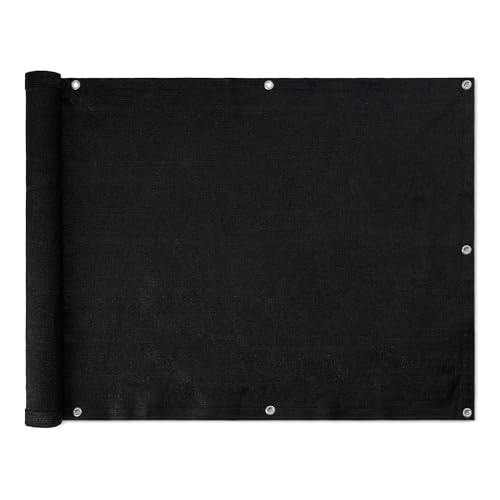 Amazon Basics Sichtschutz-Zaun, Schwarz, 1 Stück