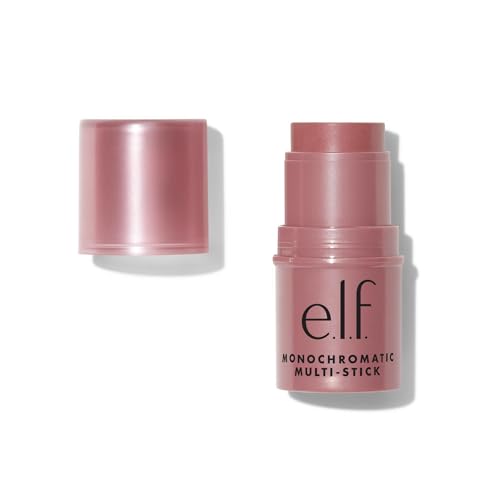 e.l.f. Monochromatischer Multi Stick, Luxuriös cremige & verblendbare Farbe, für Augen, Lippen & Wangen, Vegan & Tierversuchsfrei, Sparkling Rose