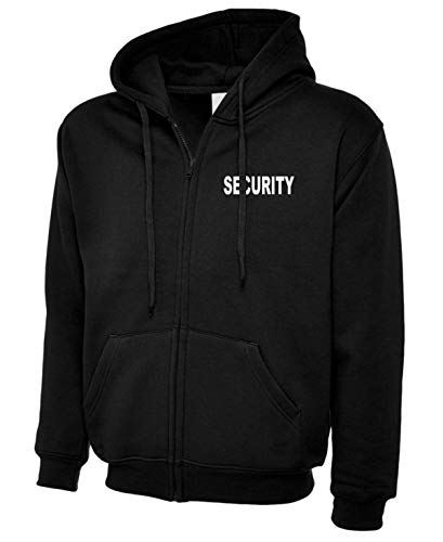 KAPUZEN-SWEATJACKE HOODIE - SECURITY bedruckt vorne und hinten Gr. 3XL