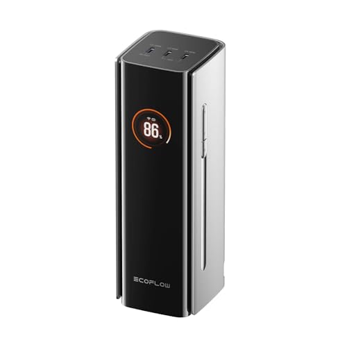 EcoFlow RAPID Pro Powerbank 27650 mAh 300W Max. Ausgang mit 140W-Kabel, 4-Anschluss tragbares Ladegerät, bis zu 320W Ladeleistung, für iPhone 16/15, Samsung, MacBook, DJI (Ladestation nicht enthalten)