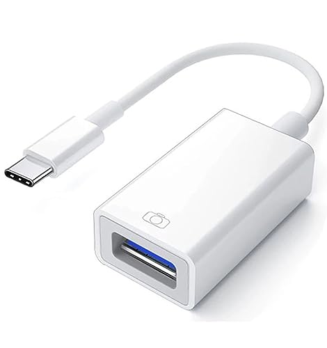 USB-C auf USB 3.0 Adapter kompatibel mit Apple iPhone 16 15 MacBook Pro Air M1 M2 M3, iPad Pro/Air, iMac, Surface, Galaxy S24/S23 Ultra und Anderen USB-C-Geräten
