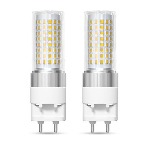 BrightWish 2 Stück G12 LED Maislampe Birne 16W, LED Glühbirne (Äquivalent 150W), Kaltweiß 6000K 1600 Lumen Bi-Pin Corn Bulb, 360° Abstrahlwinkel, AC85-265V