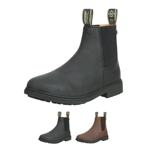 SUEDWIND FOOTWEAR Reitstiefeletten für Damen NEW WORK ECO – Chelsea Boots aus Leder – Reit- & Freizeit-Stiefelette mit Ortholite-Innensohle, TRX-Sohle & Micro-Dry-Futter – Schwarz – Gr. 39